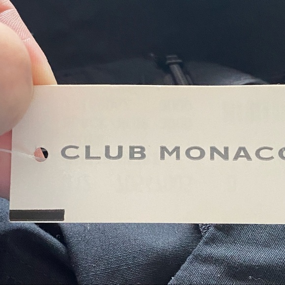 Club Monaco black pencil skirt size 0 cotton spandex blend - Picture 4 of 7